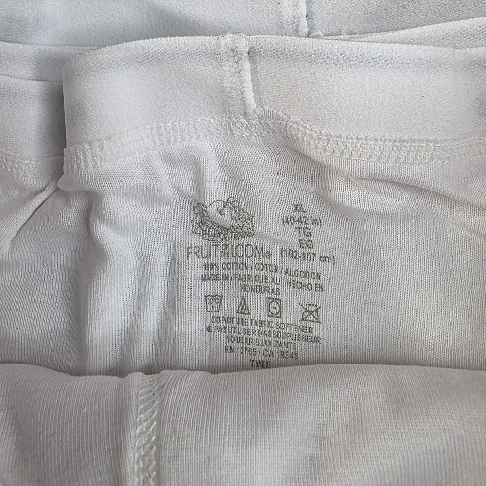 Fruit of the Loom White Briefs XL 40-42 8 Pack Cotton Classic Mens Underwear